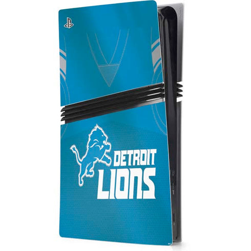 NFL Detroit Lions Team Jersey PS5 Pro Console Skin